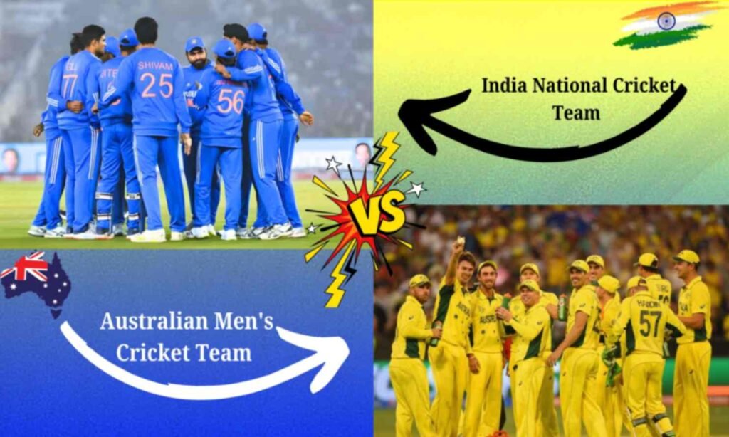 australian men's cricket team vs india national cricket team match scorecard