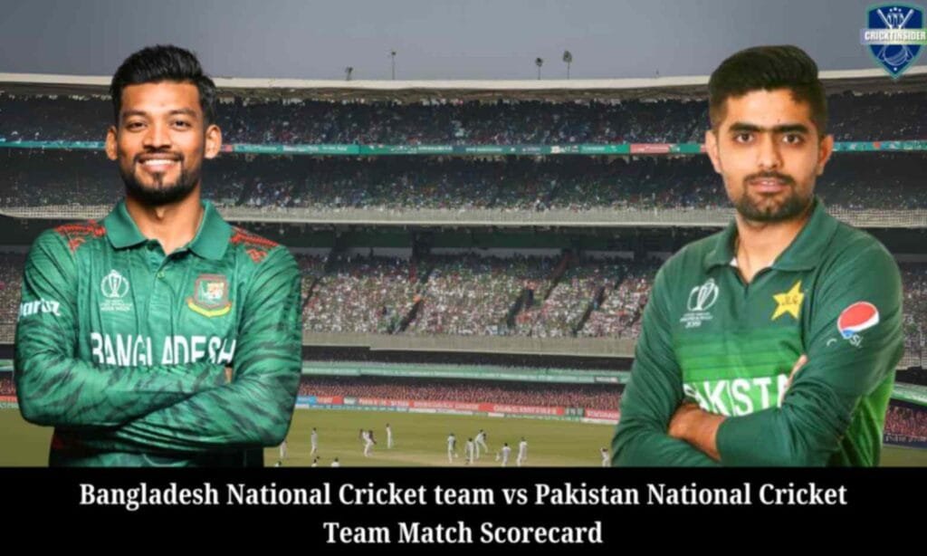 Bangladesh National Cricket team vs Pakistan National Cricket Team Match Scorecard