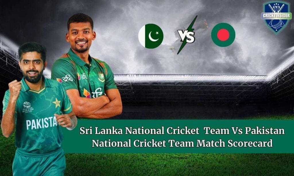 Sri Lanka National Cricket Team Vs Pakistan National Cricket Team Match Scorecard