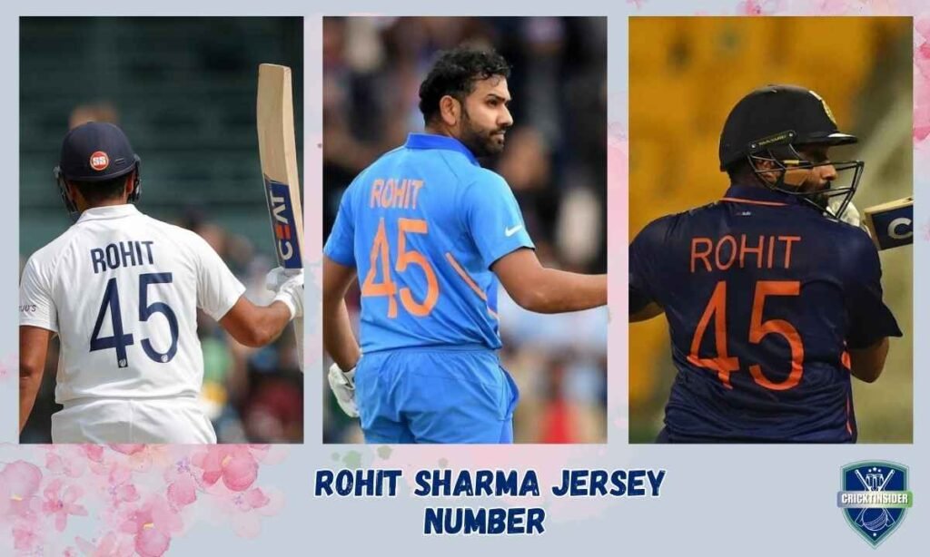 Rohit Sharma Jersey Number 