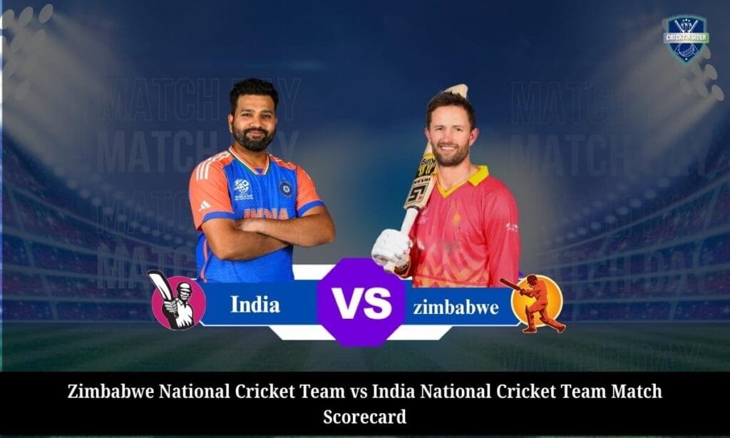 Zimbabwe National Cricket Team vs India National Cricket Team Match Scorecard