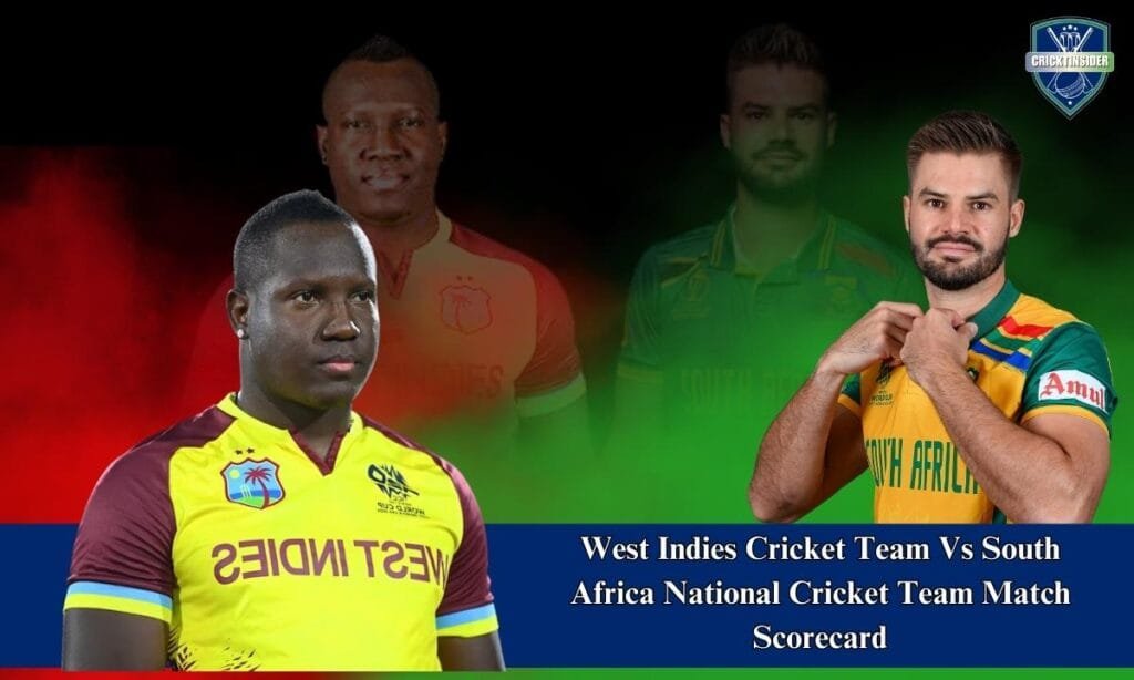 west indies cricket team vs south africa national cricket team match scorecard